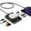 10-in-1 USB C Hub with 15W Wireless Fast Charging and Dual Card Reader for Efficient Connectivity for Phone Computer 4