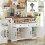 Rustic Sideboard Cabinet With Drawers Storage Buffet Unit For Dining Room 6