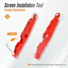Screen Repair Tools, 6 in 1 Window Screen, Rubber Strip Shovel for Installing and Replacing Window Patio Sliding Door