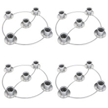 Christmas Candle Rings for Tapered Candles, Advent Wreath 5 Candle Holder for Christmas Festival Home Party Church Decor