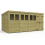 16 x 9 Pent Shed Tanalised (Double Door, With Windows) 2