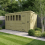 16 x 9 Pent Shed Tanalised (Single Door, With Windows) 1