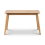 Boden Oak Veneer Rectangular Table, Tapered Legs 5