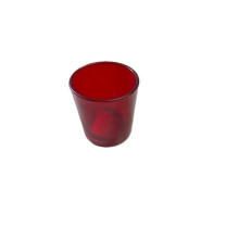 6.5x6.5cm RED TEALIGHT HOLDER (1x6)
