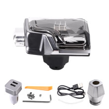 Universal LED Crystal Auto Gear Shift Knob 5 Speed Fit 8mm-14mm Shaft Manual Transmission Automatic Shifter