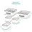 LIVIVO Wardrobe Fabric Boxes - Set of 5 3