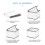 LIVIVO Wardrobe Fabric Boxes - Set of 5 6