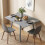 Homcom HOMCOM Extendable Kitchen Table for 2-4, Folding Drop Leaf Dining Table 9
