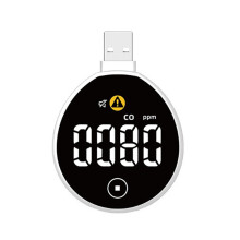 USB Plug-in Carbon Monoxide Alarm Detector CO Gas Detector Air Quality Monitor for Home/Hotel/Travel/Office/RV