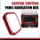 Car Center Control Panel Cover Decorative Sticker Real Modification Accessories for  Camaro 2016+ Red 5