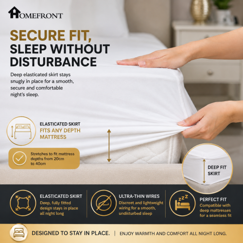 (Non-Woven, Double) Homefront Heated Electric Blanket Machine Washable 2