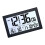 Multifunktionale LCD-Wanduhr mit automatisch dimmender-Schwarz 1