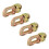 4Pcs/Set Tie-Down Anchor Points Cargo Control L Track Double Stud Fit for Truck Van Trailer L Track Rails 7