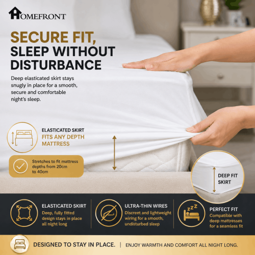 (Non-Woven, King) Homefront Heated Electric Blanket Machine Washable 2