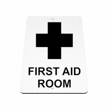 B017 FIRST AID ROOM Emergency Metal Aluminium Composite Plaque Sign Door