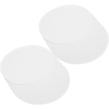 40 db 17 cm-es kerek festőkarton papírlapok barkácsoláshoz, kézi rajzhoz, vázlatpapírhoz, fehér