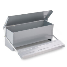 KCT 10kg Automatic Chicken Feeder Poultry Auto Mechanical Feeding Steel Trough Bird Food Duck Hen Goose