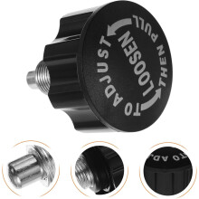 Pomello di regolazione a molla con perno di trazione di ricambio, filettatura da 18 mm, asta da 10,0 mm, colore nero.