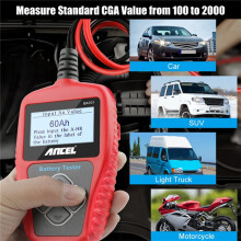 ANCEL BA101 12V Auto-Accutester en -Analysator Auto-Accubelastingstester 100-2000CCA Laadcircuitbelasting Diagnosetools
