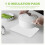 Large Silicone Pot Holder Square Thick Heat Insulation Pad Non-Slip Corrugated Kitchen Table Mat(White) 5