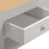 Seconique Bordeaux 2 Drawer Coffee Table - Pebble Grey/Oak 4