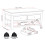 Seconique Bordeaux 2 Drawer Coffee Table - Pebble Grey/Oak 7