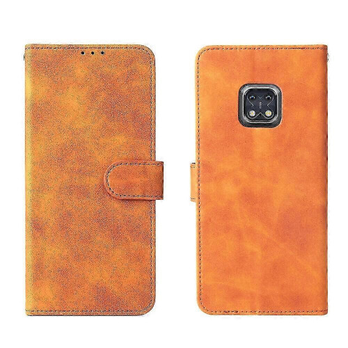 (Brown) Compatible With Nokia XR20 Wallet Case, Leather Folio Cover Kicksta... 2