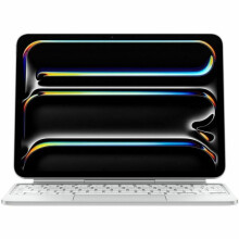 Apple Magia Keyboard/Cover Case for 27.9 cm (11") Apple iPad Pro 11 (2024) Tablet - White- Aluminium Body