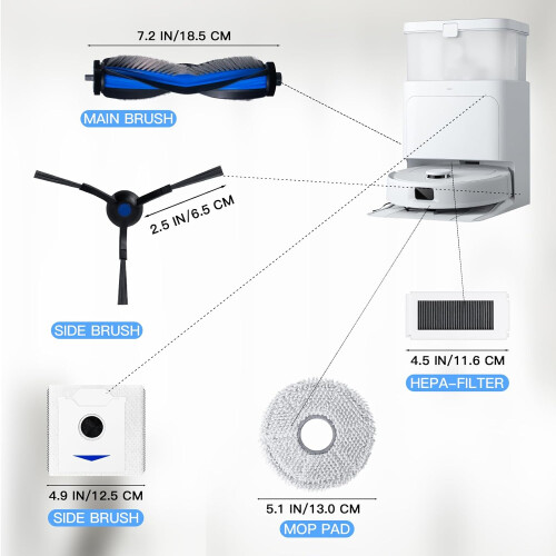 Ecovacs Deebot N30 PRO OMNI Reservedele Sæt 2