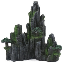 Ozdoba do Akwarium Resin Rockery Artificial Hill Resin Mountain View Rock Decorating Ornament Fish Tank-B