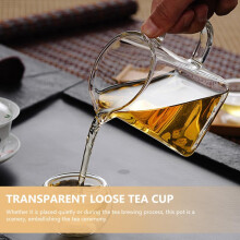 350 ml glass tekopp med sidehåndtak for tebrygging – enkel og praktisk design