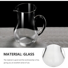 Vin til hjemmeservering og underholdning 500 ml glasskaraffel med håndtak