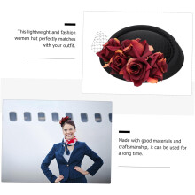 Dekorativ festhatt for kvinner i lett satengmateriale, stilig liten fascinatorhatt