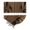(L, Dark Green) Men Two Tone Drawstring Hem Hooded Jacket 4