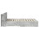 VidaXL vidaXL Bed Frame with Storage Concrete Grey 150 x 200 cm 2