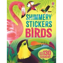 Shimmery Stickers Birds by Alice James Paperback Book