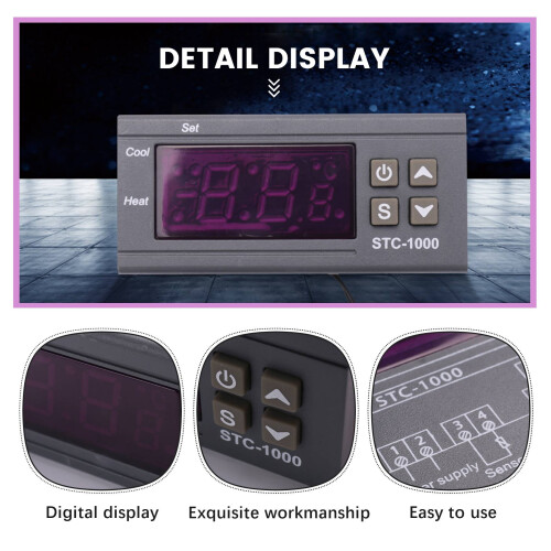 220V/STC-/1000 Digital Temperature Controller Thermostat with NTC 1