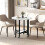 Homcom HOMCOM Folding Dining Table, Drop Leaf Table with Open Shelf, White Marble 9