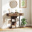 Homcom HOMCOM Console Table Hallway Table with Storage Shelves, Rustic Brown 9