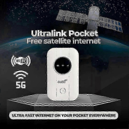 Ultra Link Free Edition – Δορυφορικό Internet Pocket, Απεριόριστο WiFi Router, Φορητό Hotspot για Απο 1