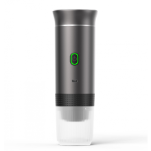 Machine à café expresso portable sans fil, idéale pour le camping, les capsules et le café en poudre. Parfaite pour les voyages.