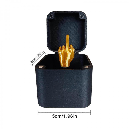 Middle Finger Christmas Prank Box Funny Gift 1/2Pcs 1
