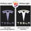 Compatible with Tesla Model 3 Model Y Model S Model X Car Door Logo Projector Light, 4 Pcs/pack 4