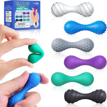 Silikon Stressabbau-Tool-Set für Erwachsene (6 Stück) - Sensorisches Fidget-Spielzeug