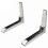 2X Support Frame Steel Foldable Stretch Shelf Rack Microwave Oven Wall Mount Bracket Stainless Silver 8