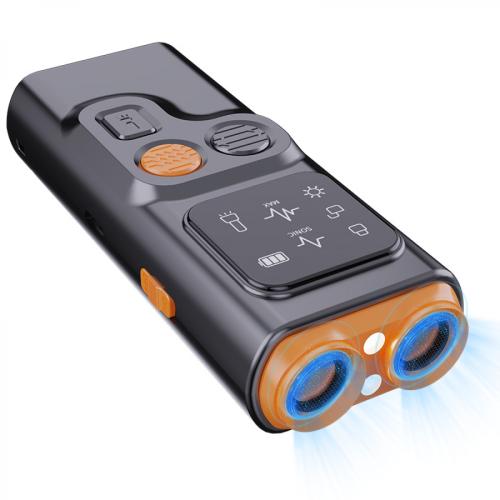 BarkGuard Pro Dog Bark Deterrent Device, Double-Head High-Power Behavior Corrector, LED Flashlight, All Dog Types