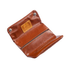 Vintage Portable Tabaktasche mit Papierhalter - Weiche PU-Lederhülle Brown