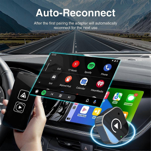 Nou compatibil cu adaptorul wireless Android Auto, dongle USB, Smart Mini Box, Plug and Play universal pentru 2