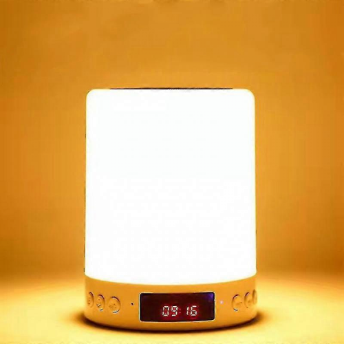 Φωτιστικό αφής κομοδίνου, ηχείο Bluetooth με φως, μουσική, ρολόι, ξυπνητήρι και ρα 2