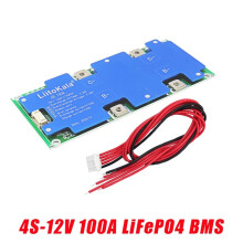 LiitoKala 4S-12V-100A BMS LiFePo4 Lithium Ijzer Fosfaat Accu Beschermingscircuit met Gebalanceerd Opladen